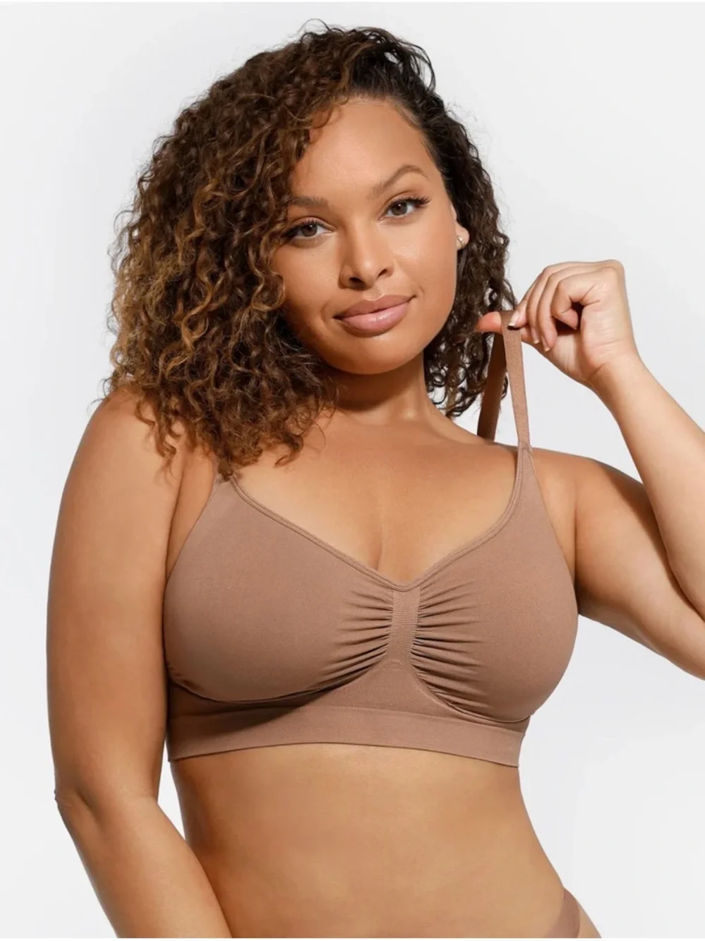 Everyday Soft Cup Bralette in Black, Hot Pink, and Nude- Set of 3 - Picture 6 of 7